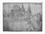 The Minster at Aachen, 1520 by Albrecht Dürer or Duerer