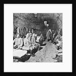 Sleeping Quarters in Douaumont Fort, c.1916 by French Photographer