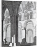 View of Durham Cathedral Nave by English School