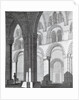View of Durham Cathedral Nave by English School