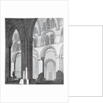 View of Durham Cathedral Nave by English School