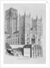 North-West view of Durham Cathedral by School English