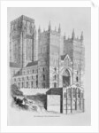 North-West view of Durham Cathedral by School English