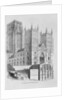 North-West view of Durham Cathedral by School English