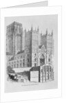 North-West view of Durham Cathedral by School English