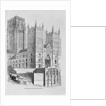 North-West view of Durham Cathedral by School English