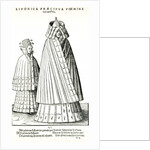 Costumes of a Livonian noblewoman and her daughter, 1577 by Hans Weigel