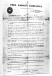Agreement made between Fred Karno's Companies and Charles Chaplin, 25th July 1908 by English School