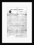 Agreement made between Fred Karno's Companies and Charles Chaplin, 25th July 1908 by English School