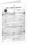 Agreement made between Fred Karno's Companies and Charles Chaplin, 25th July 1908 by English School