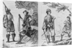 Scottish Soldiers of the Highlands and An Highland Officer and Serjeant by School English