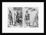 Scottish Soldiers of the Highlands and An Highland Officer and Serjeant by School English