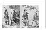 Scottish Soldiers of the Highlands and An Highland Officer and Serjeant by School English
