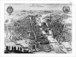 Map of Paris, 1620 by German School