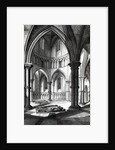 Interior of the Temple Church showing the effigies of the Knights 9b/w photo) by R.W. Billings