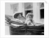 Christabel and her mother Emmeline Pankhurst in Paris, c.1912 by Anonymous