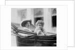 Christabel and her mother Emmeline Pankhurst in Paris, c.1912 by Anonymous