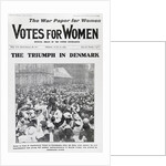 Front page showing enfranchisement in Denmark, 1915 by Anonymous