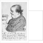 Mr C-m-l the jolly presenter of the Canongate Kirk in Edinburgh, c.1781 by English School