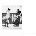 Dr James Graham going along the North Bridge in a high wind, 1785 by John Kay