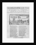Broadside of 'Dangerfield's Dance', 1685 by English School