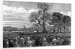 Meeting at the Reformer's Tree, Hyde Park London, 1867 by English School