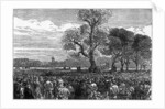 Meeting at the Reformer's Tree, Hyde Park London, 1867 by English School