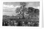 Meeting at the Reformer's Tree, Hyde Park London, 1867 by English School