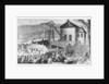Striking miners attack cottages occupied by non-union workers, 1870 by English School