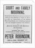 Court and family mourning advertisement by Anonymous
