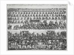 Funeral procession for the Duke of Marlborough, 1722 by English School