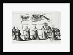 Imperial banner at the Funeral Procession of Emperor Charles V, 1559 by Jan van Doetechum the elder