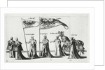 Imperial banner at the Funeral Procession of Emperor Charles V, 1559 by Jan van Doetechum the elder