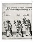 Heralds in the funeral cortege of Sir Philip Sidney on the way to St. Paul's Cathedral, 1587 by Theodor de Bry
