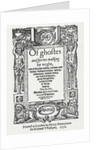 Titlepage from 'Of ghostes and spirites walking by nyght', 1572 by Anonymous