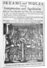 Dreams and Moles, titlepage, c.1750 by English School