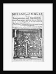 Dreams and Moles, titlepage, c.1750 by English School