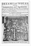 Dreams and Moles, titlepage, c.1750 by English School