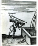 An apprentice fetching water from a fountain by Joris Hoefnagel