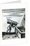 An apprentice fetching water from a fountain by Joris Hoefnagel