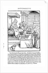 The Pope selling Indulgences from 'Passional Christi und Antichristi', published in 1521 by Lucas The Elder Cranach