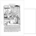 The Pope selling Indulgences from 'Passional Christi und Antichristi', published in 1521 by Lucas The Elder Cranach