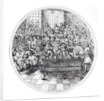 Handel conducting an oratorio, c.1740 by English School