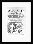 A Decade of Grievances, Alexander Leighton's pamphlet assaulting the institution of episcopacy, 1641 by English School