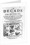 A Decade of Grievances, Alexander Leighton's pamphlet assaulting the institution of episcopacy, 1641 by English School