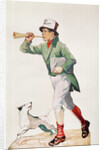 Newsboy selling 'The Observer' by English School