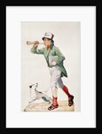 Newsboy selling 'The Observer' by English School