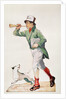 Newsboy selling 'The Observer' by English School
