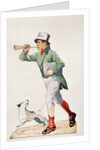Newsboy selling 'The Observer' by English School