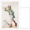 Newsboy selling 'The Observer' by English School
